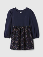 babyGap 2-in-1 Puff Sleeve Skater Dress