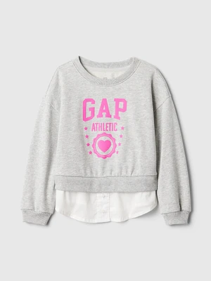 babyGap Vintage Soft Layered Logo Sweatshirt