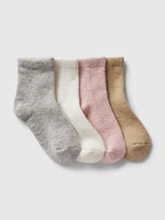 babyGap CashSoft Quarter Crew Socks (4-Pack)