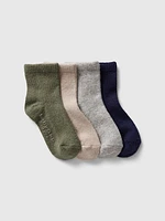 babyGap Varsity Stripe Quarter Crew Socks (7-Pack