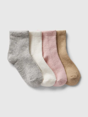 babyGap CashSoft Quarter Crew Socks (4-Pack