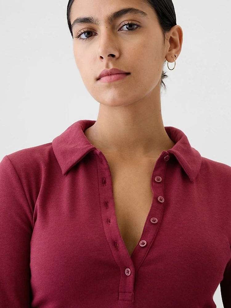 Modern Cropped Polo Shirt