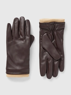 Vegan Leather Gloves