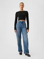 Modern Rib Cropped T-Shirt