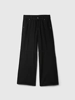 Mid Rise Cargo Baggy Jeans