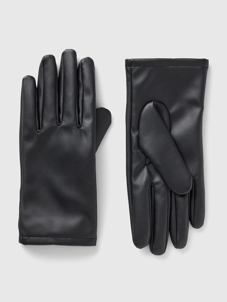 Vegan Leather Gloves