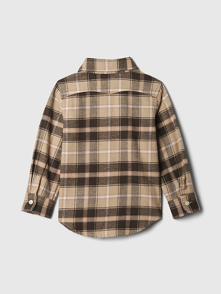 Baby & Toddler Organic Cotton Flannel Shirt