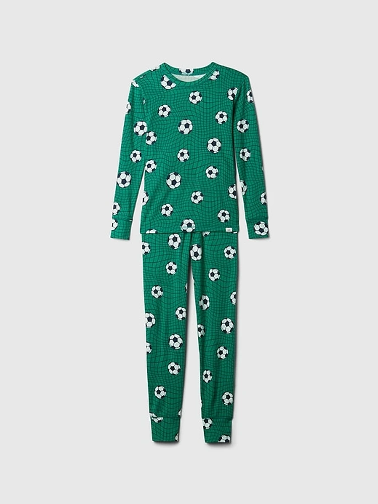 Kids Organic Cotton Henley PJ Set