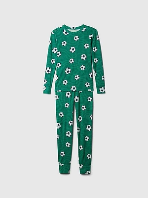 Kids Organic Cotton Henley PJ Set