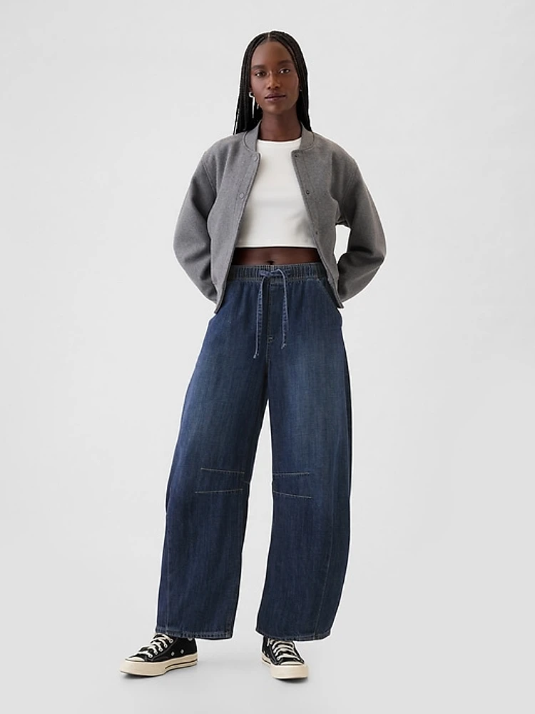 Mid Rise Easy Horseshoe Jeans