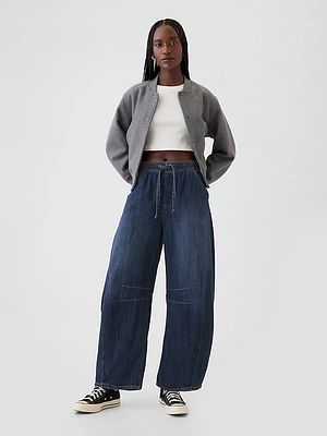 Mid Rise Easy Horseshoe Jeans