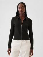 Modern Rib Zipper Shirt