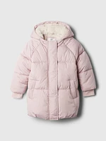 babyGap Recycled Heavyweight Sherpa-Lined PrimaLoft® Puffer Jacket