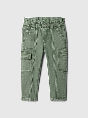 Baby & Toddler Just Like Mom Ruffle Cargo Jeans