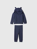 Baby CashSoft Bear Hoodie Outfit Set