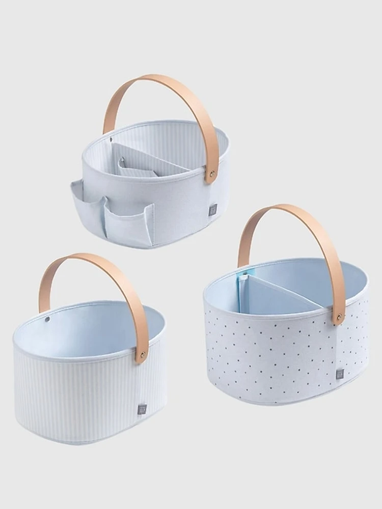 babyGap 3 Pack Nested Fabric Storage Bins with Handles