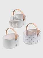 babyGap 3 Pack Nested Fabric Storage Bins with Handles