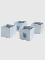 babyGap 4 Pack Brannan Bear Fabric Storage Bins with Handles