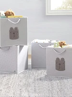 babyGap 4 Pack Brannan Bear Fabric Storage Bins with Handles