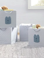 babyGap 4 Pack Brannan Bear Fabric Storage Bins with Handles