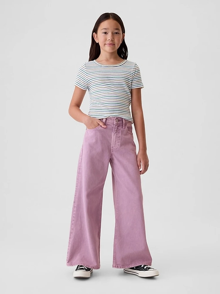 Kids Mid Rise Baggy Jeans