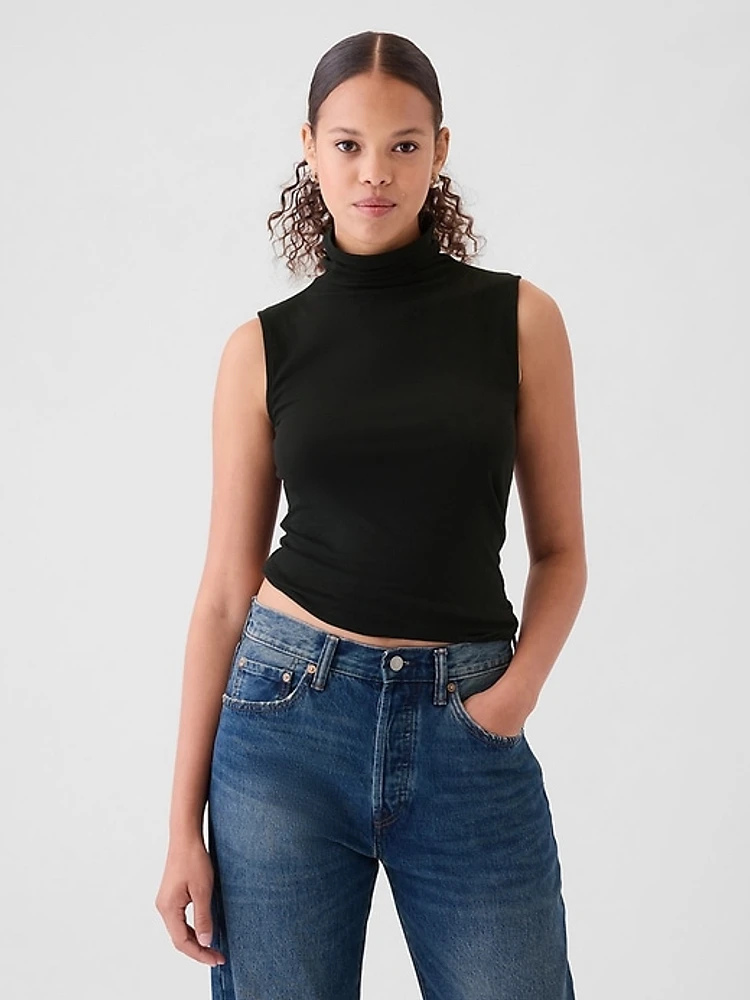 Featherweight Turtleneck Tank Top