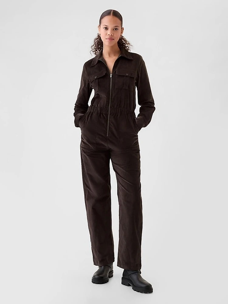 Corduroy Utility Jumpsuit