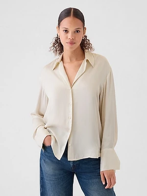 Satin Relaxed Shirt