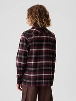 Kids Organic Cotton Flannel Shirt