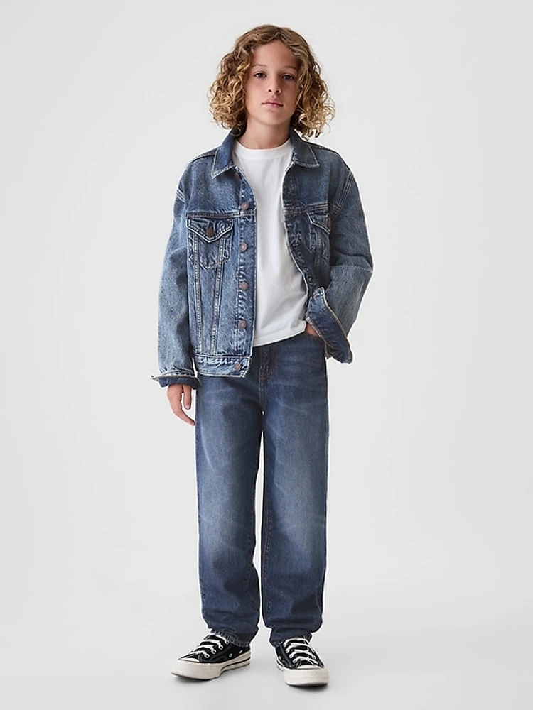 Kids Taper Baggy Jeans