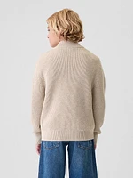 Kids Shaker-Stitch Pullover Sweater