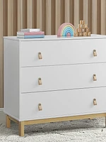 babyGap Legacy 3 Drawer Dresser with Leather Pulls and Interlocking Drawers