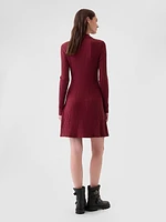 CashSoft Polo Mini Sweater Dress