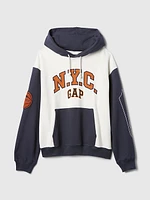 NYC Logo Colorblock Hoodie