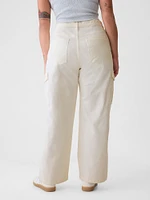 Mid Rise '90s Loose Cheetah Cargo Jeans