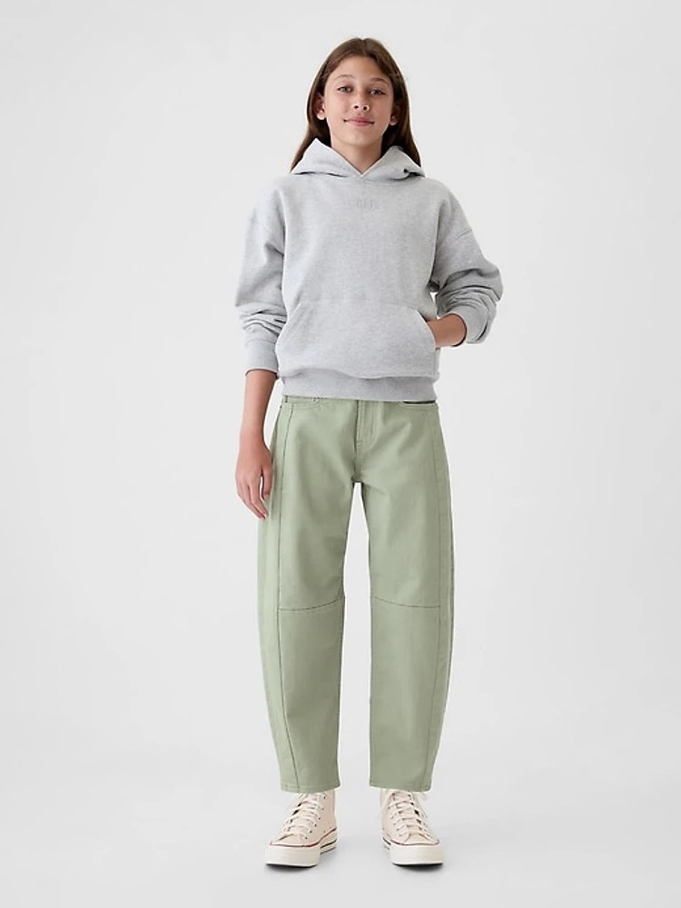 Kids Mid Rise Crossover Horseshoe Jeans