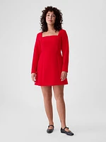 Square-Neck Mini Dress