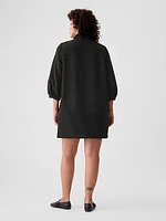 Vegan Suede Shift Mini Dress