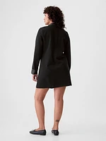 Vegan Leather Shift Mini Dress