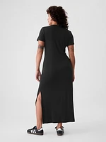 Modern Rib Maxi T-Shirt Dress