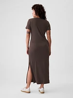 Modern Rib Maxi T-Shirt Dress