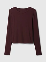 Modern Rib Cropped T-Shirt