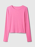 Modern Rib Cropped T-Shirt