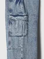 Kids Low Rise Stride Wide-Leg Jeans