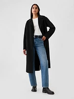 Belted Double-Faced Wool Coat