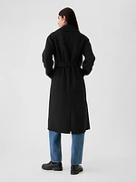 Belted Double-Faced Wool Coat