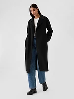 Belted Double-Faced Wool Coat