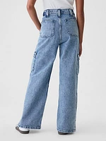 Kids Low Rise Stride Wide-Leg Jeans