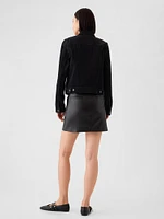 Vegan Leather Mini Skirt