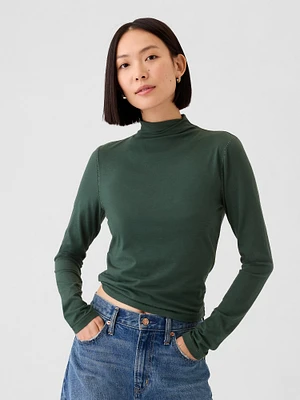 Featherweight Cropped Turtleneck
